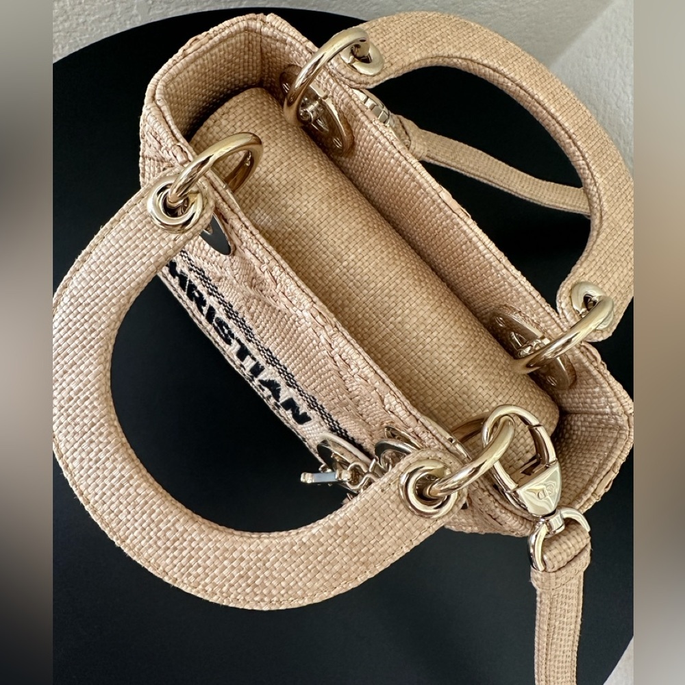 Christian Dior Tan Mini Lady D-Lite Bag - Picture 10 of 13